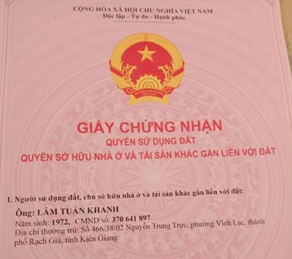 Bán đất thổ cư hẻm 466 Nguyễn Trung Trực, Vĩnh Lạc, Rạch Giá, Kiên Giang, 0947267108
